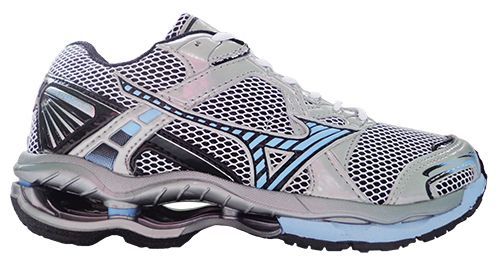 Tênis Mizuno Wave Creation 11 Prata e Azul Bebê