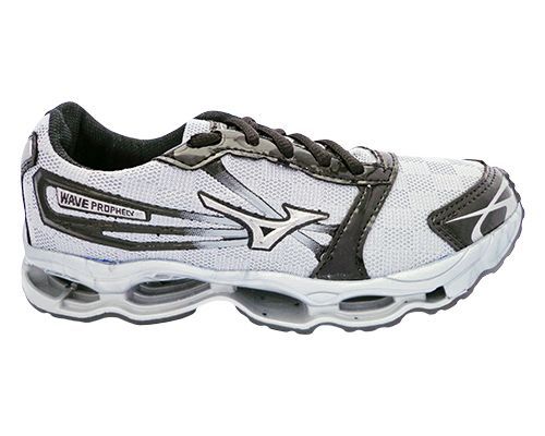 Tênis Infantil Mizuno Wave Prophecy 2 Prata e Preto