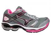 Tênis Mizuno Wave Creation 13 Prata e Rosa